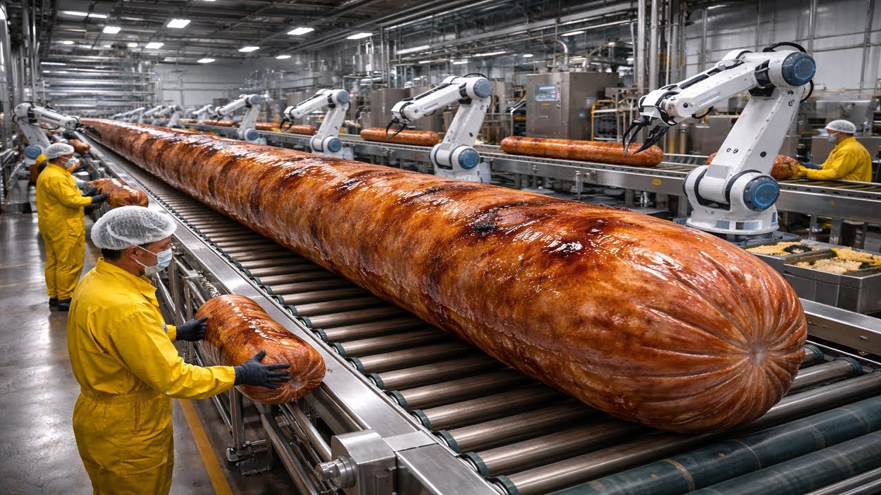 Inside a Sausage Factory: How Industrial Sausages Are Mass-Produced | Full Process
