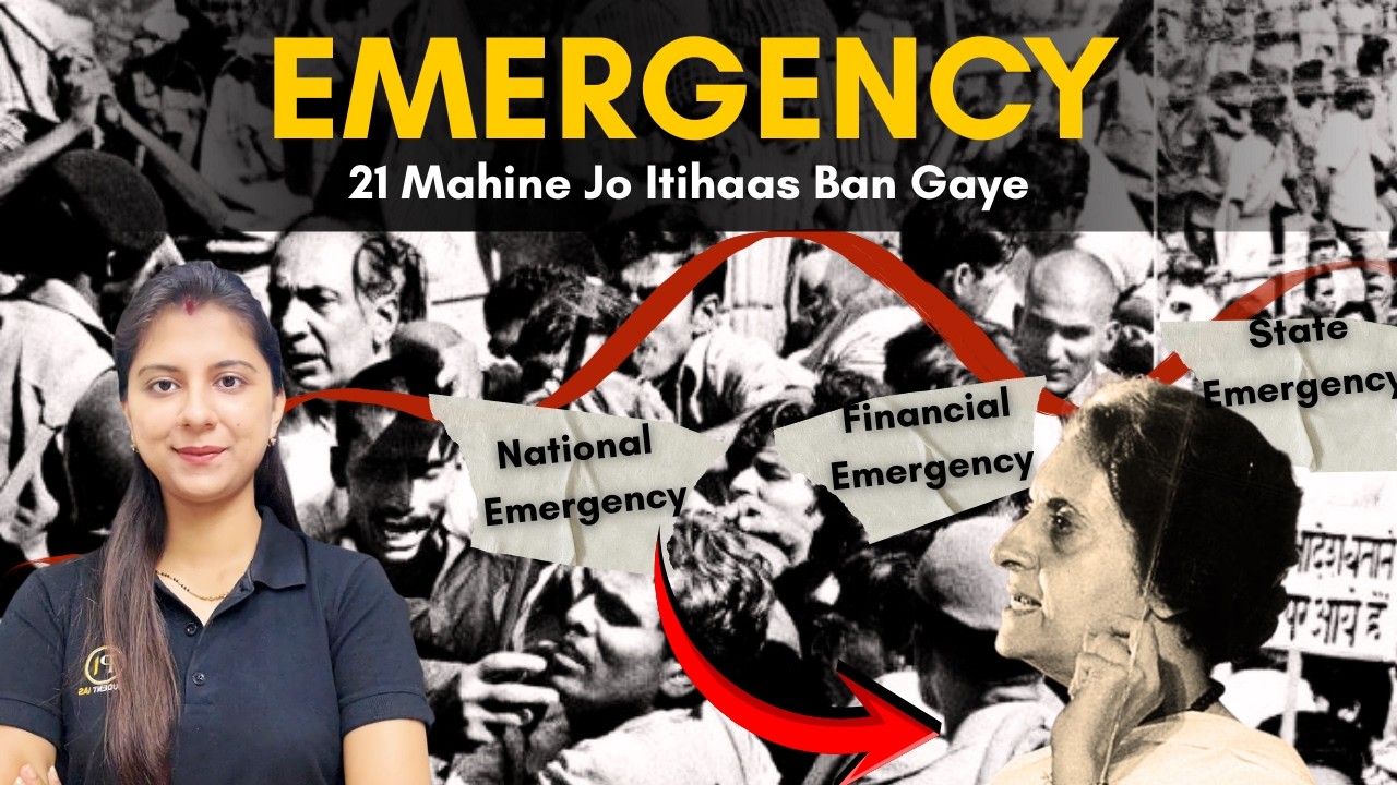 Why Emergency Was Imposed in 1975 | Constitutional Provisions | Article 352, 356 & 360 | UPSC | LAW