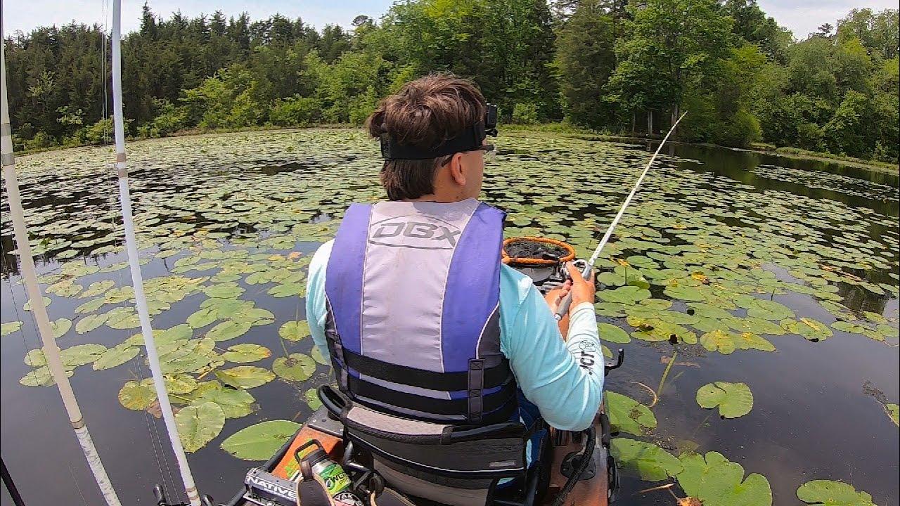 South Jersey Bass Fishing || Frog & Senko!