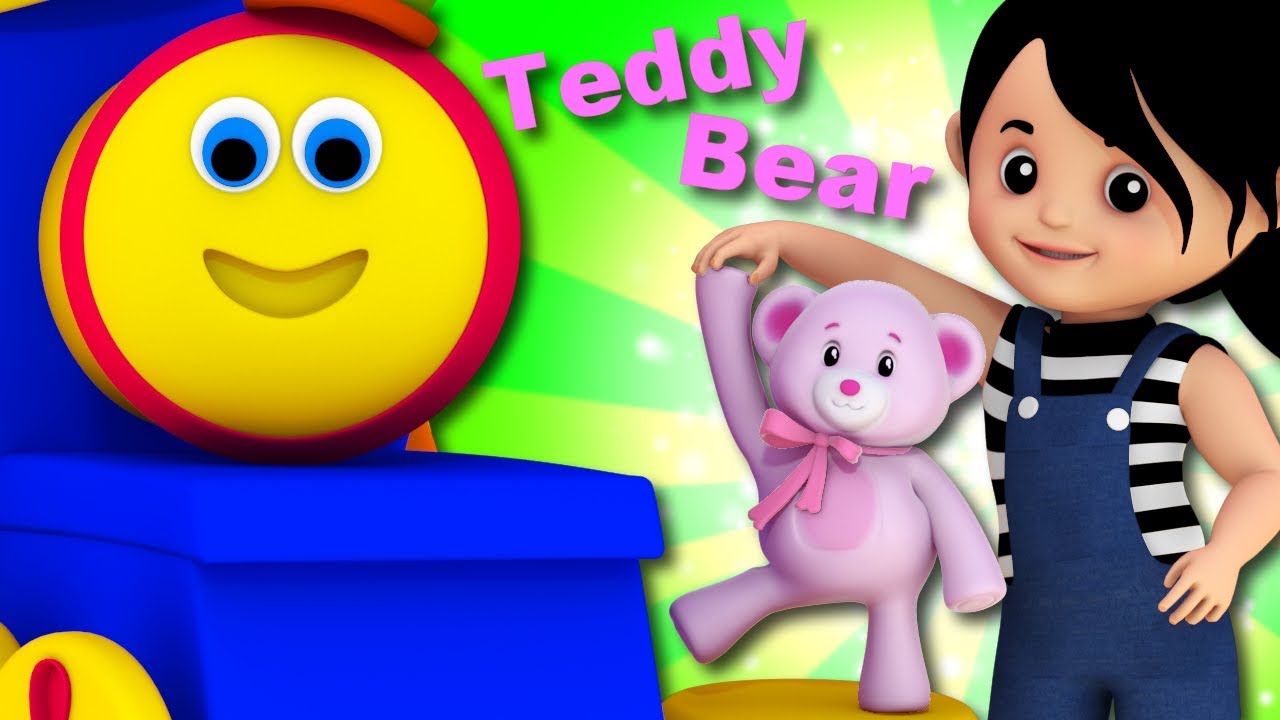 Teddy Bear Teddy Bear Turn Around | Bob The Train | Video For Babies