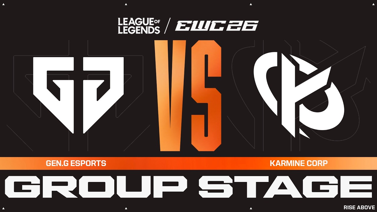 Gen.G Esports vs Karmine Corp | League of Legends at EWC 26 - Group Stage - VOD