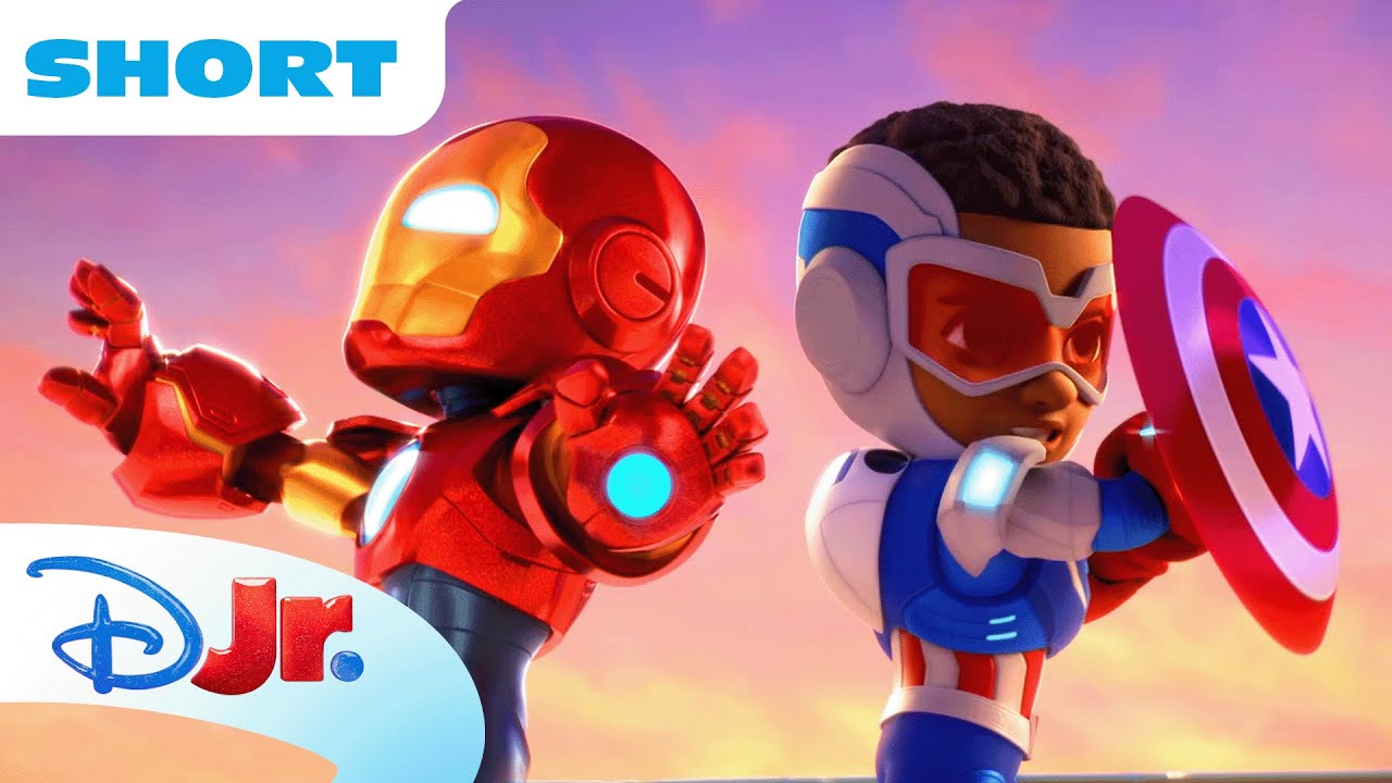 Meet Captain America! 💪😎 | Meet Iron Man and his Awesome Friends | @disneyjr  x @MarvelHQ