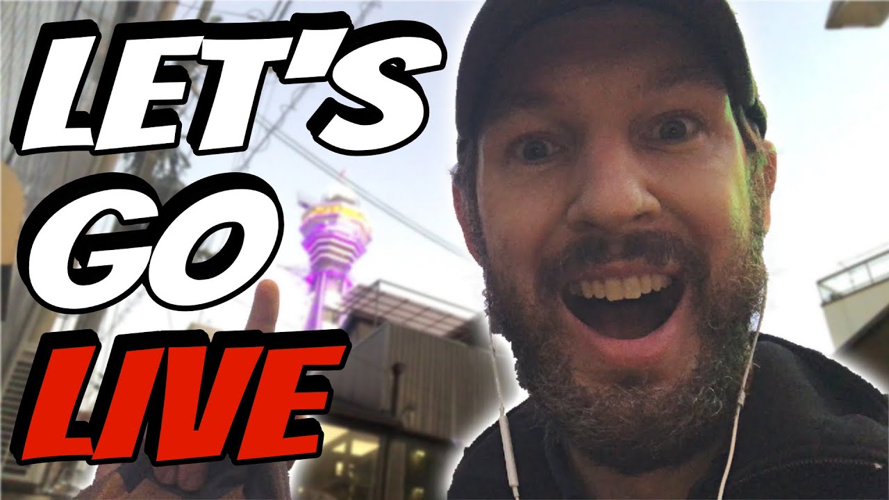 1st live stream. Walking from Shinsekai to North Nipponbashi, Osaka.