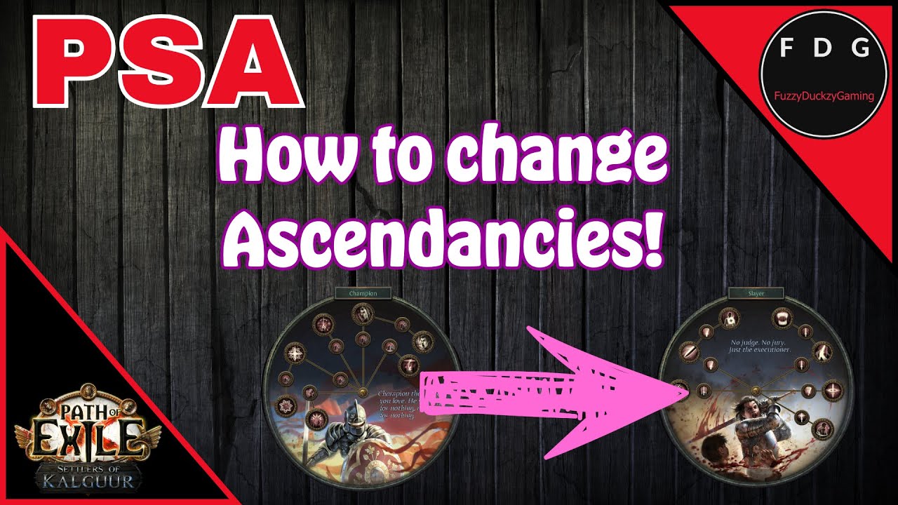 PSA: How to switch ascendancies within your class Path of Exile