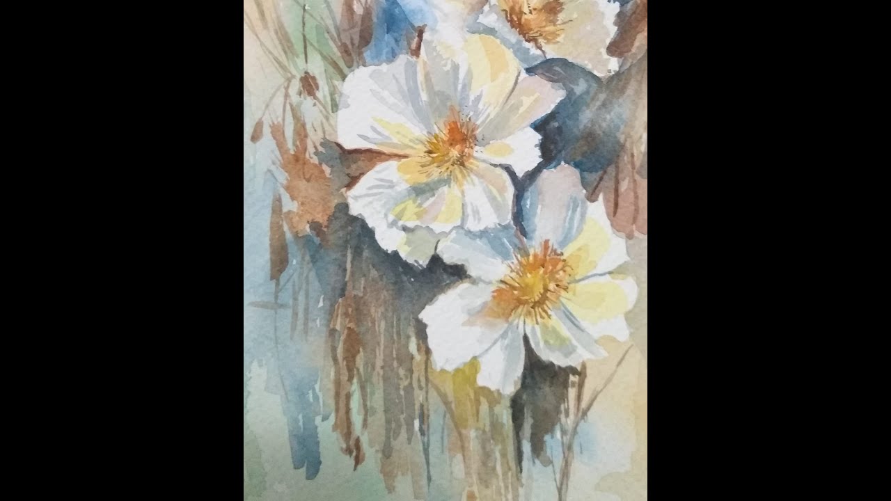 flores en acuarelas