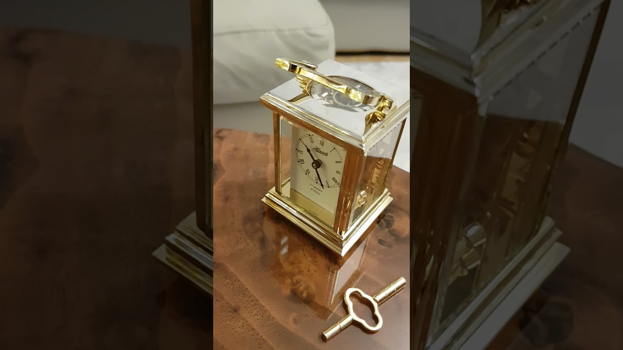 Reiseuhr Offiziersuhr Tischuhr Table Clock Hermle