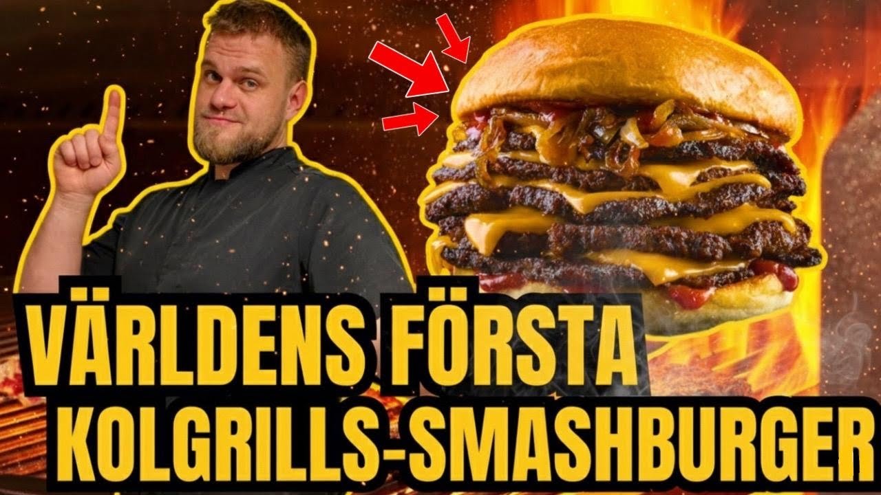 Malmös bästa Burger och VÄRLDENS FÖRSTA KOLGRILLS-SMASHBURGER