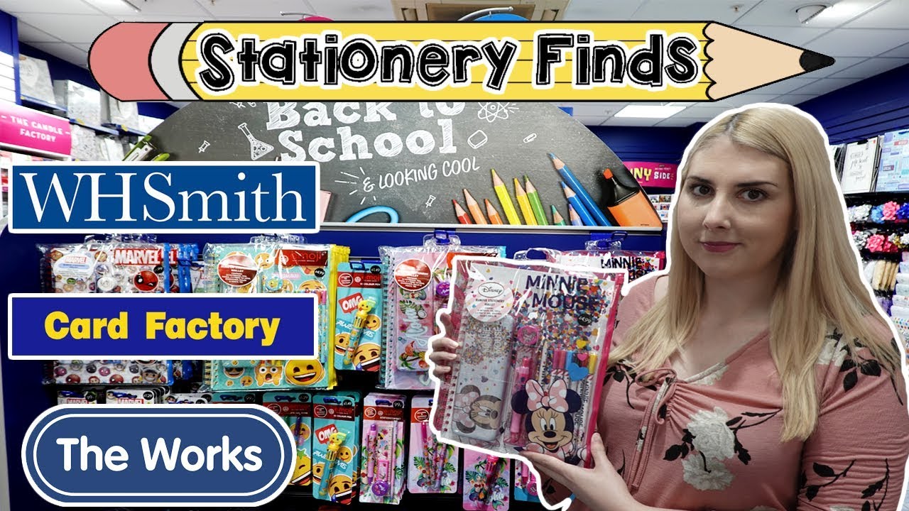 Канцелярские товары THE WORKS, WHSMITH И CARD FACTORY, 2018 год.