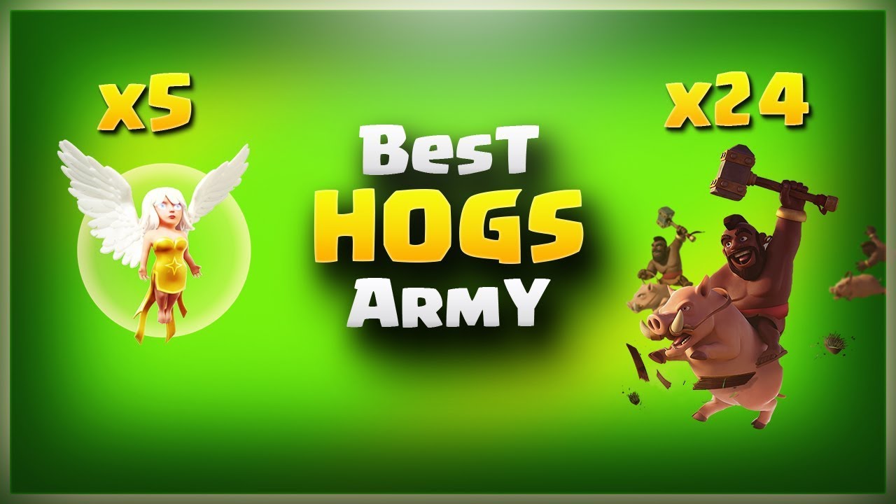 Best HOGS Army: 5Healer+24Hogs | Top 3 Star Attack | TH11 War Strategy #142 | COC 2017 |