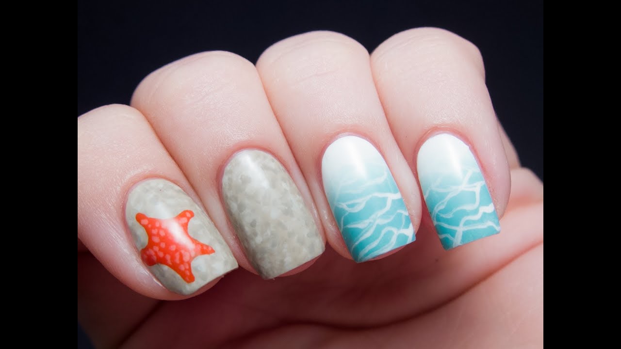 TUTORIAL: Beauty and the Beach Summer Nail Art