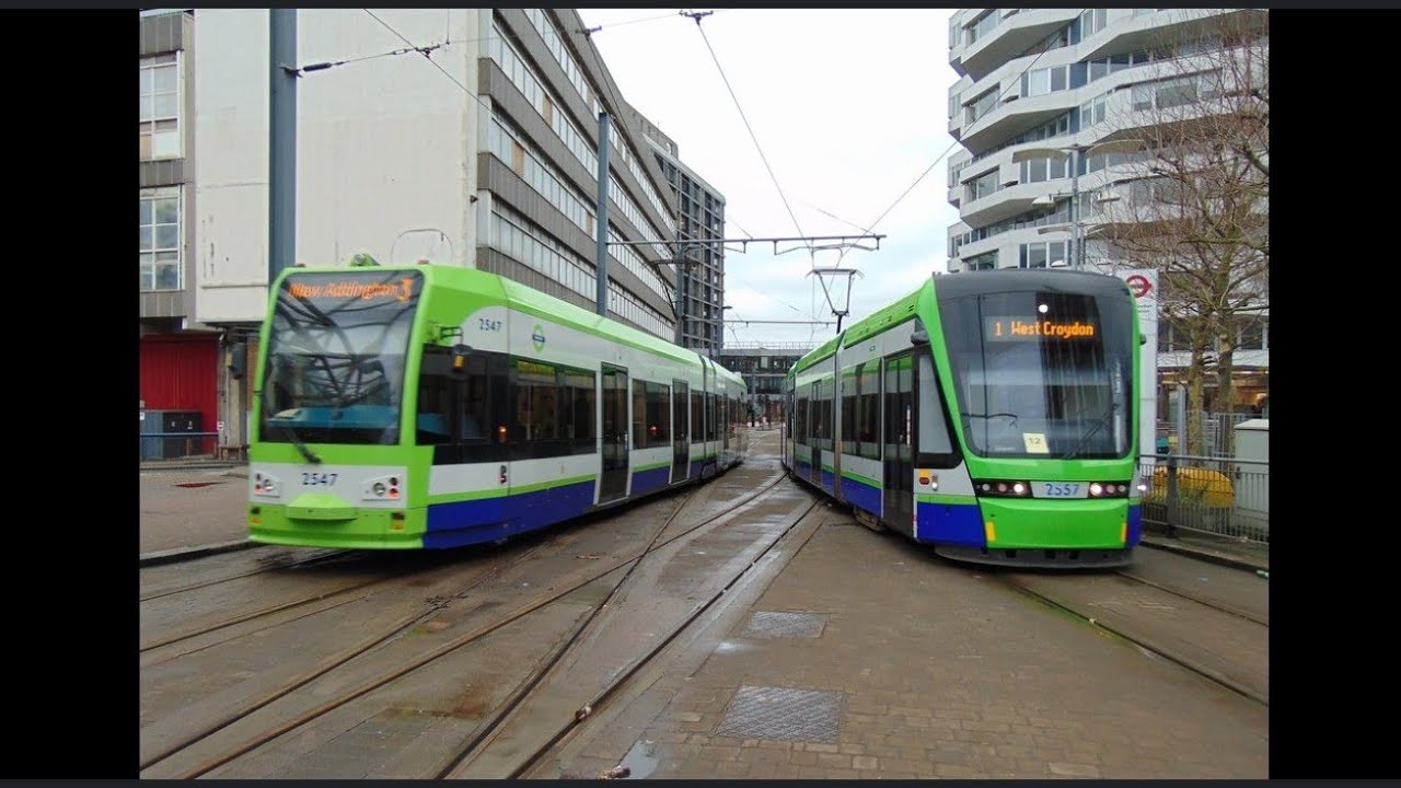 six new croydon trams in croydon from Germany on 2012 Old video Reuploaded