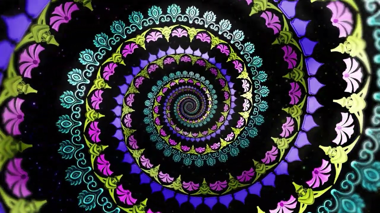 Infinite Metallic Colourful Background 4K VJ Loop Video | No Copyright Background Video