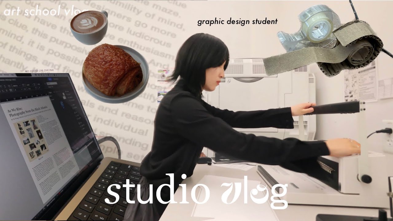 美大生の日常: graphic design student in the studio to make books again