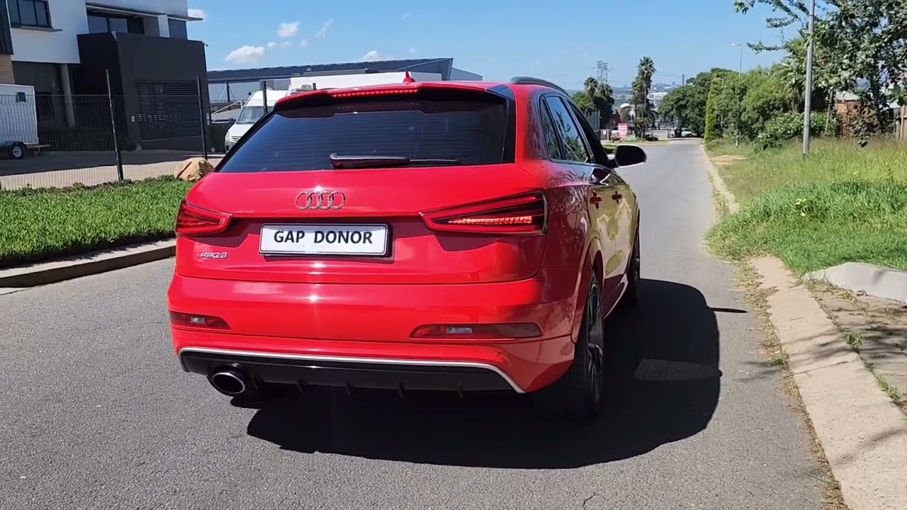 AUDI RSQ3 Downpipe exhaust sound | LAUNCH CONTROL