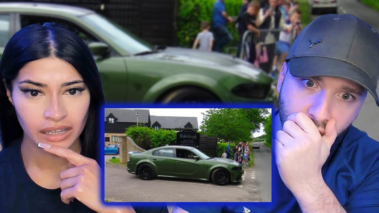 American Muscle Cars Take Over UK Car Meet