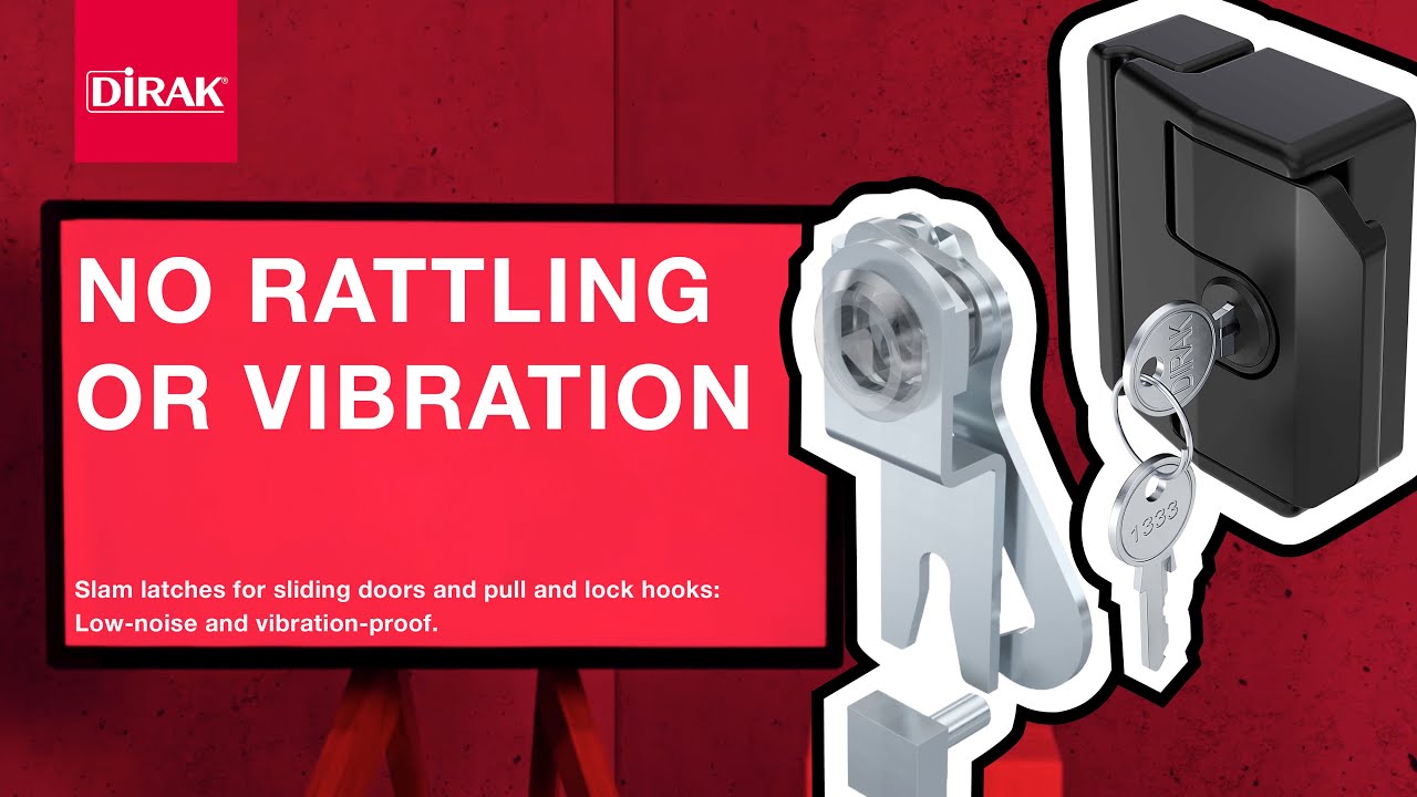 NO RATTLING OR VIBRATION - DIRAK Slam Latches For Sliding Doors
