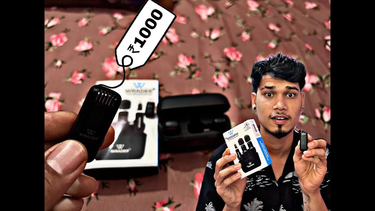 Best Wireless Mic [ Under ₹1000 ] WRADER Mic Review For IPhone..