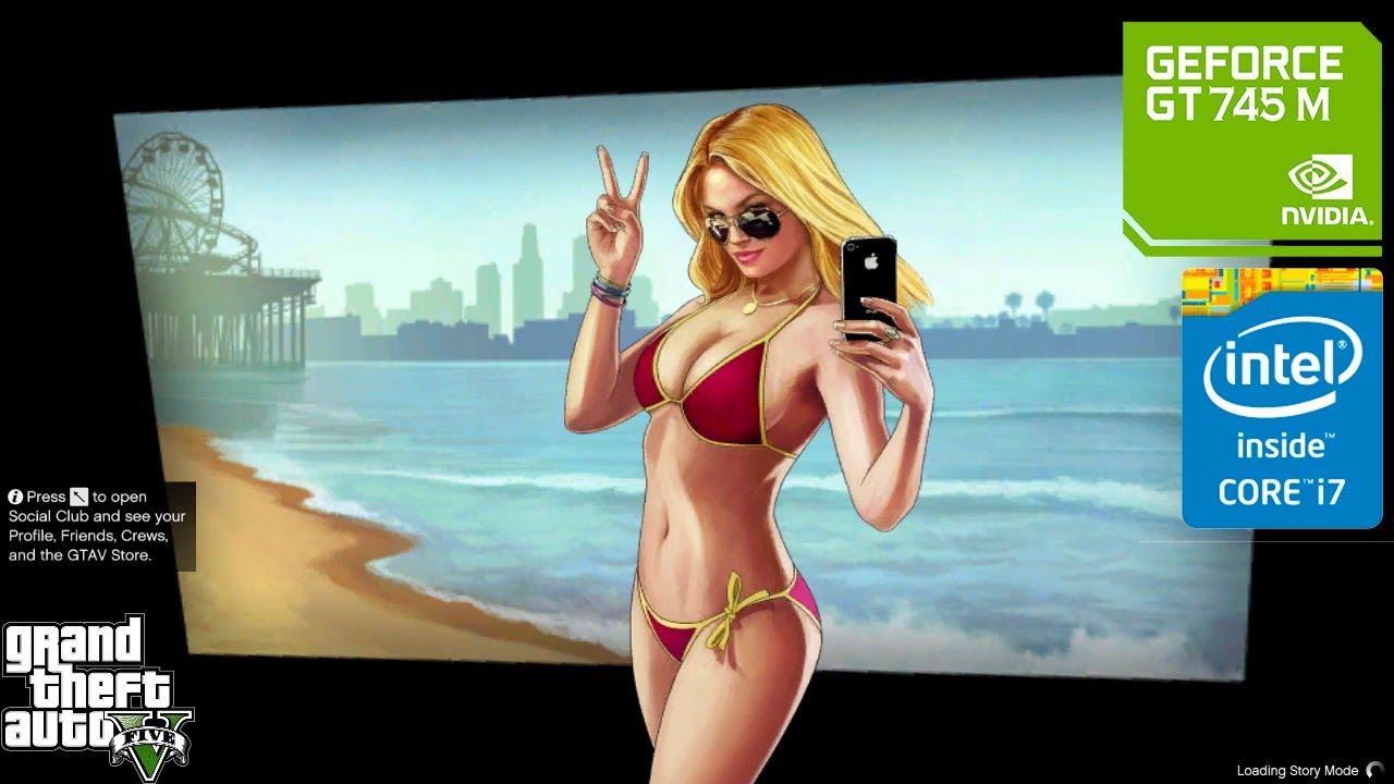 GTA V Gameplay on NVIDIA GT 745M