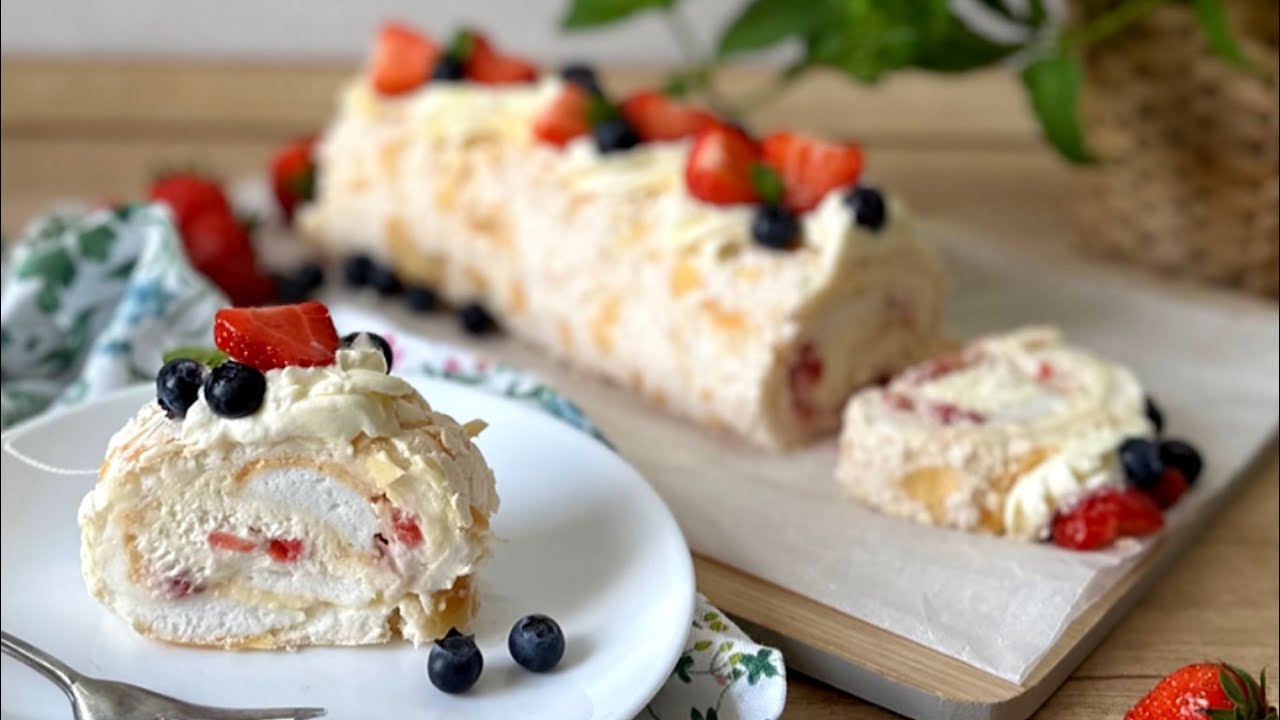 PAVLOVA TEKERCS🫐🍓 ellenállhatatlan, habkönnyű finomság - BebePiskóta