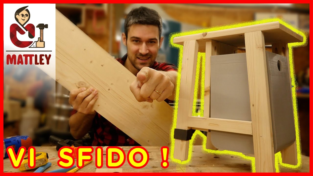 🔥VI SFIDO 🔥Come fare un progetto fai da te con una sola tavola di legno!