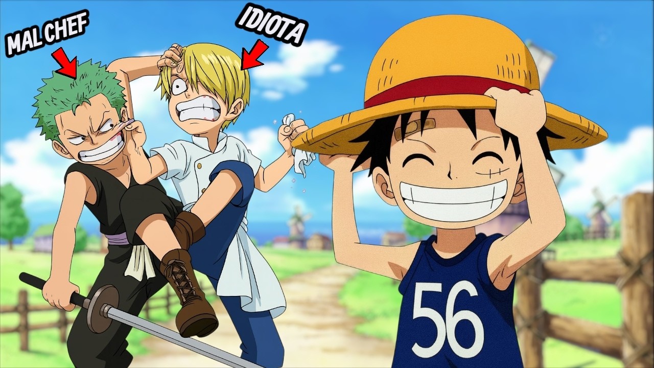 Qué Pasaría Si Luffy Hubiera CRECIDO con Zoro y Sanji desde el EPISODIO 1?
