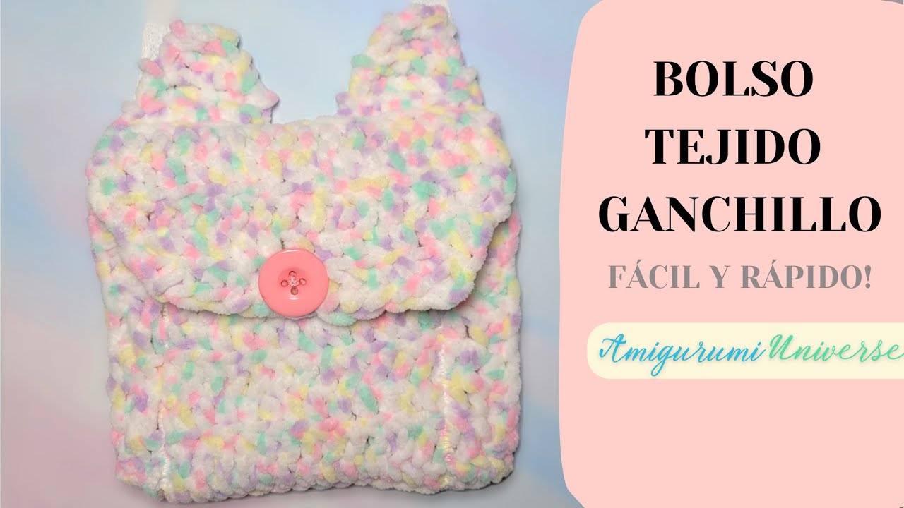 🩷Bolso🩷 fácil de ganchillo paso a paso. Bolsito a crochet de Amigurumi Unvierse ⭐