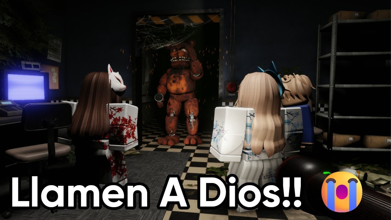 3 NOOBS ESCAPANDO de FREDDY INSANO en ROBLOX!! 😭🔪 (Muchos gritos)
