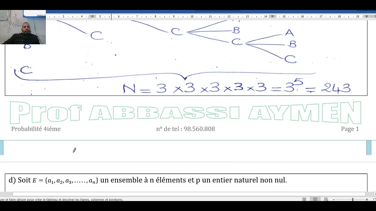Probabilités cours et applications