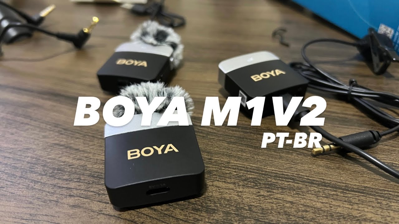 Testei o Microfone Boya M1V2 do Aliexpress
