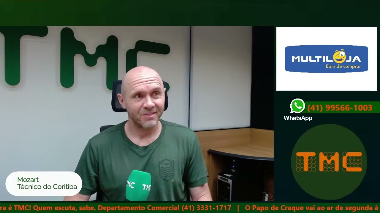 O Papo de Craque Paraná recebeu nesta sexta-feira (28) o técnico Mozart, Campeão da Série B 2025