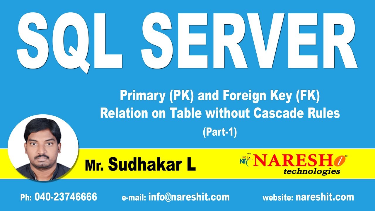 Primary (PK) and Foreign Key (FK) Relation on Table without Cascade Rules Part 1 | MSSQL Training