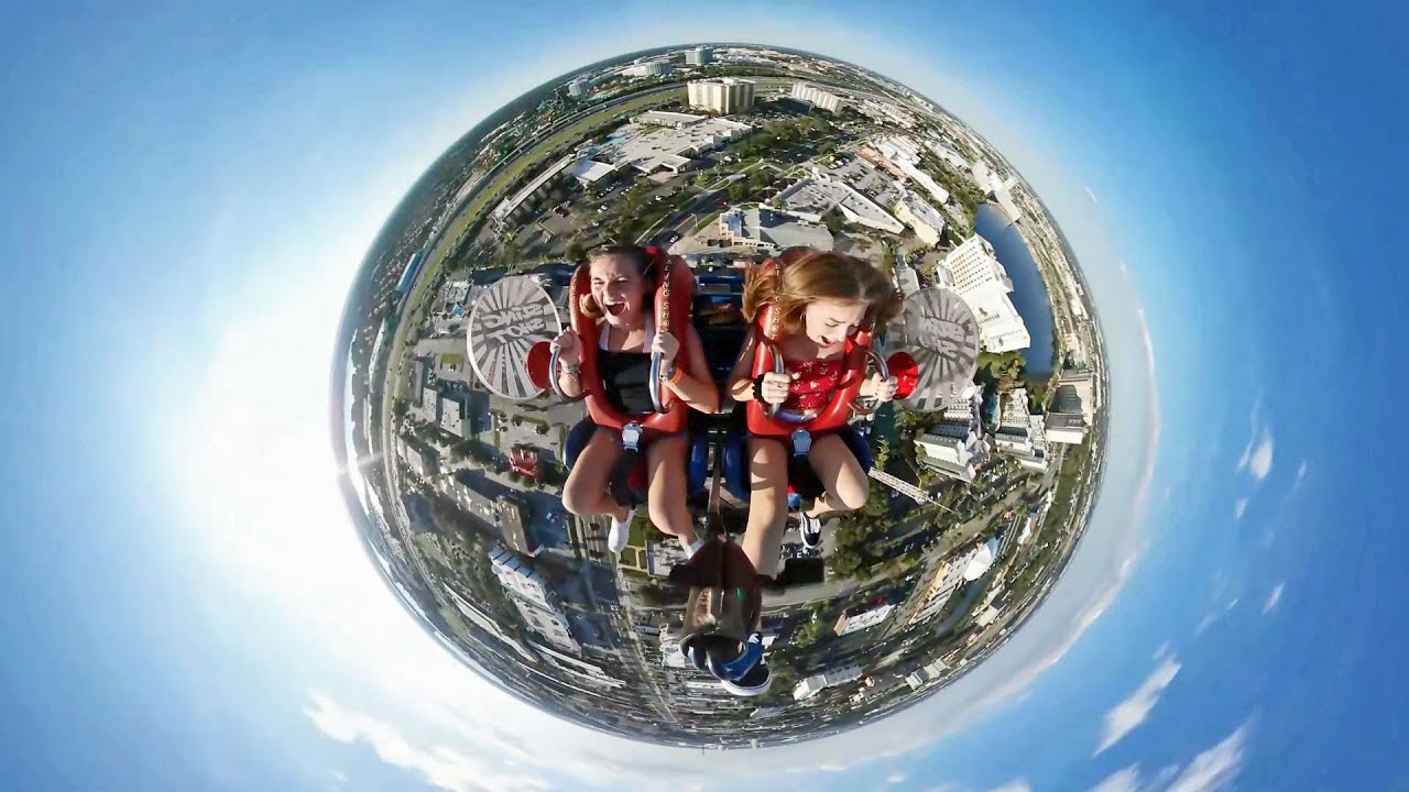 World's tallest Sling Shot warped on-ride POV Magical Midway Thrill Park