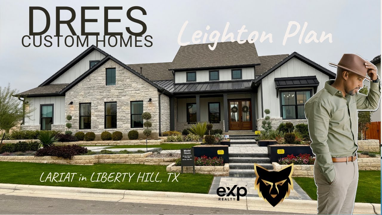 Tour the Leighton by Drees Homes | Lariat Community in Liberty Hill, TX | James Beasley, Realtor