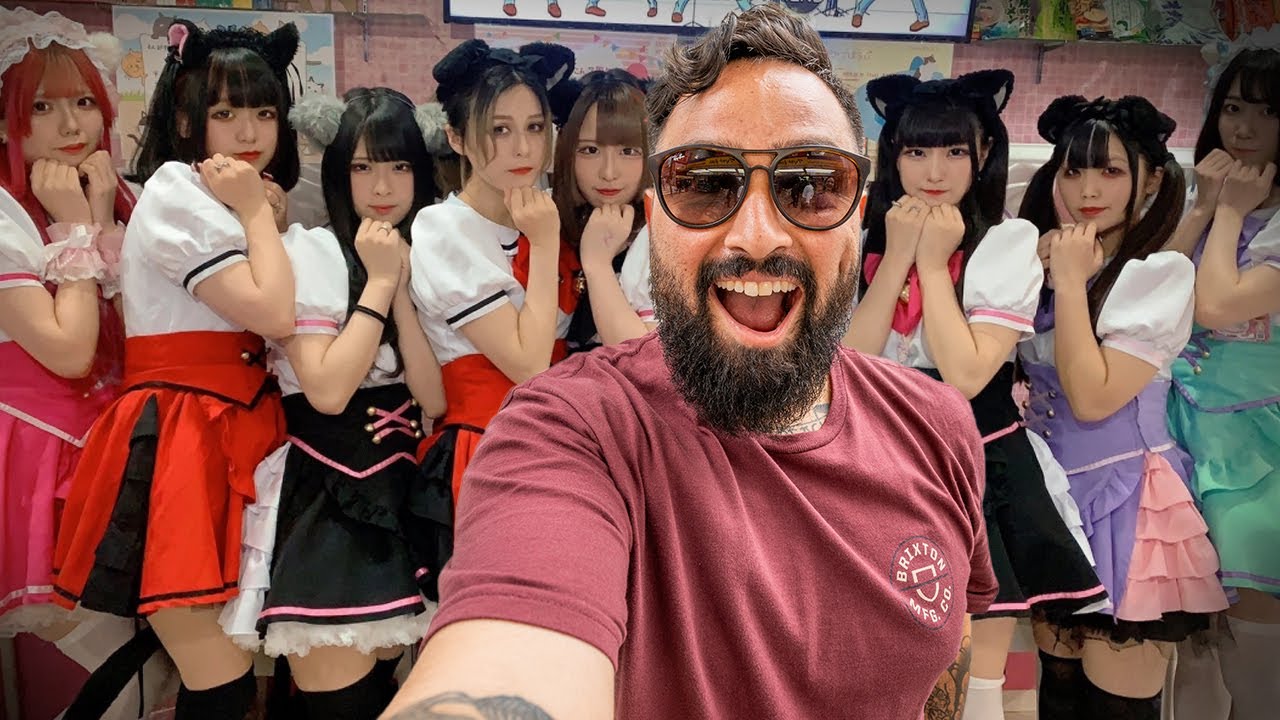 Внутри Maid Cafe в Токио, Япония 🇯🇵