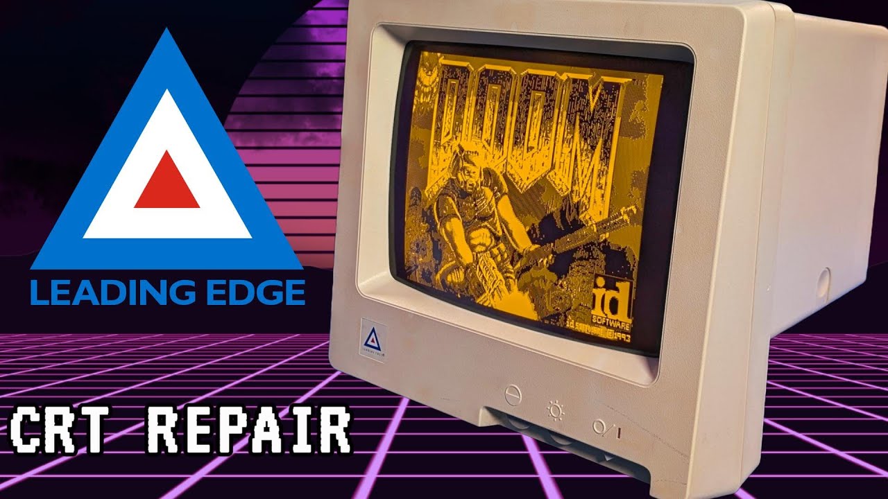 Parts were falling out of this monitor (Leading Edge DR-1240 repair)