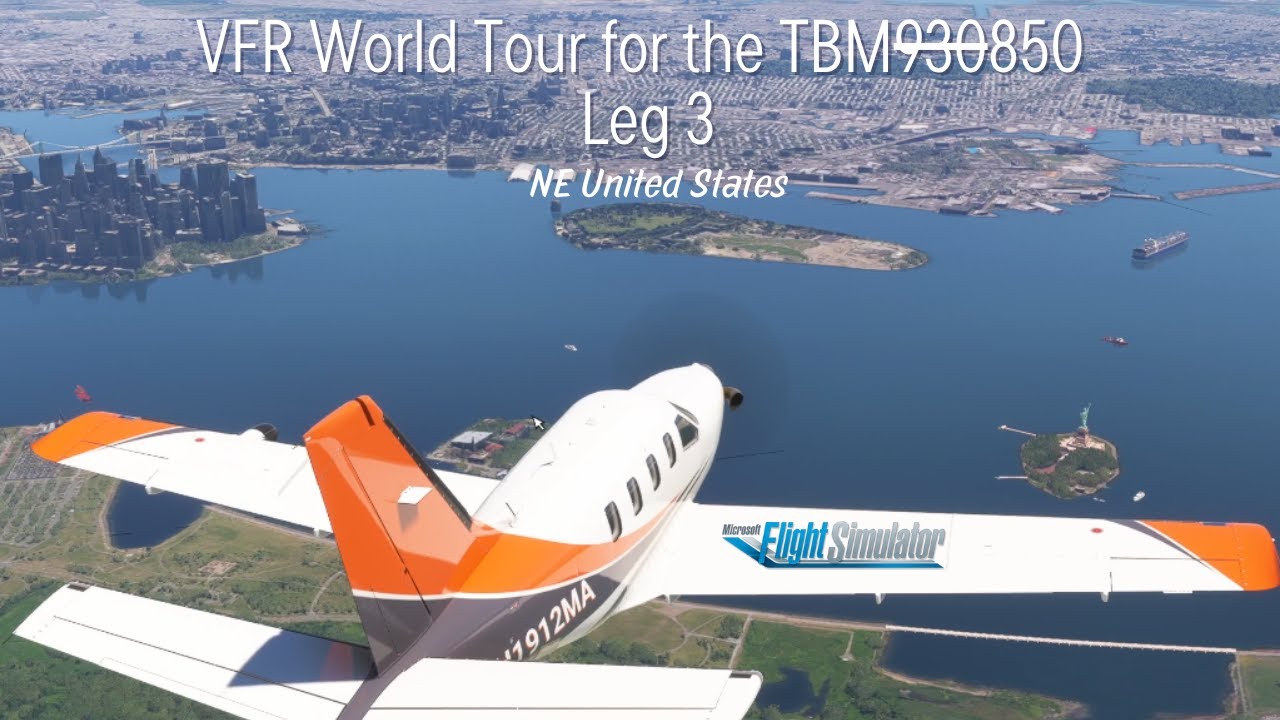SOME EAST COAST USA KBUF-KMVY | MSFS VFR WORLD TOUR - EP 3