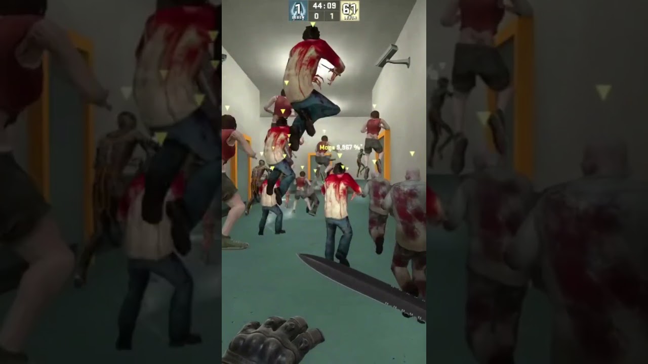 60 Zombies vs 1 Human! CSGO Clip #shorts #csgo #csgozombiemode