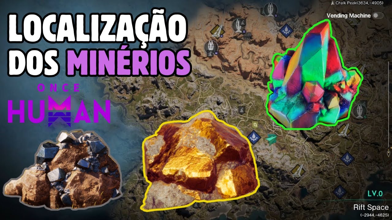 Localização dos Minérios no ONCE HUMAN | Dica de Farm de STARDUST