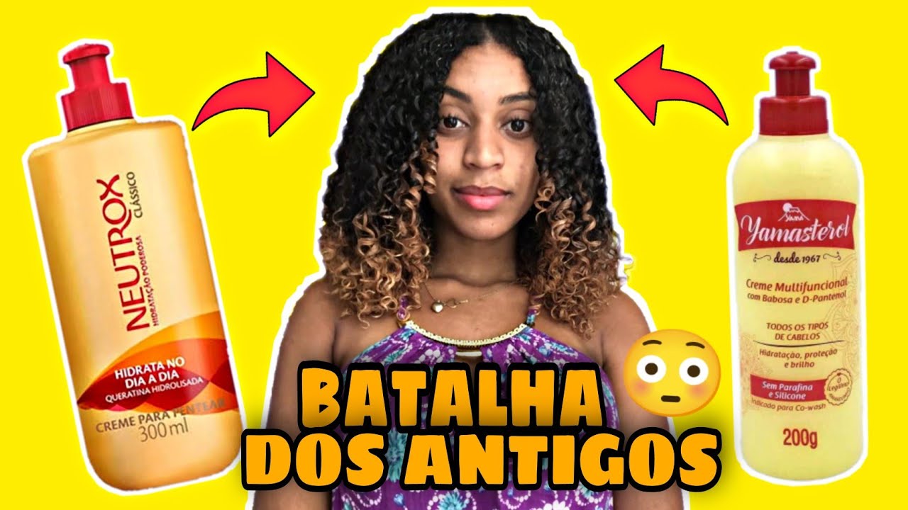 Batalha de cremes NEUTROX vs YAMASTEROL ( BATALHA DOS ANTIGOS) (Cabelo tipo 4A)