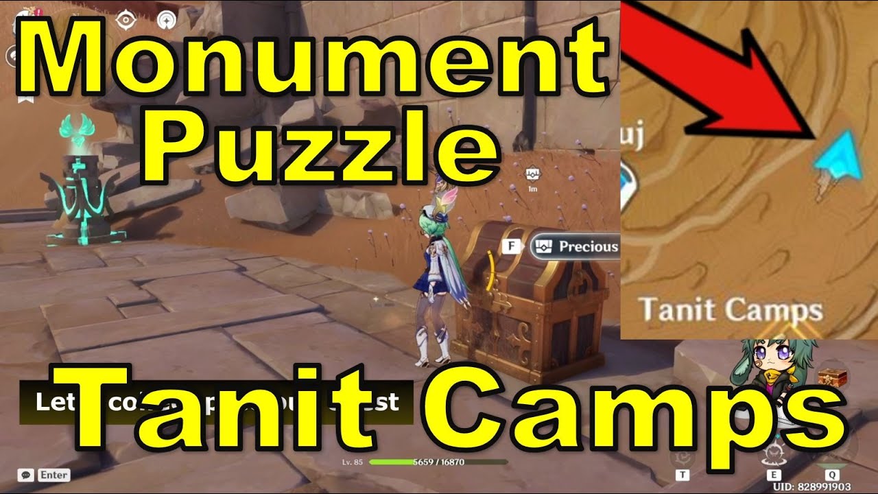 [Precious Chest] Monument Puzzle At Northeast of Tanit Camps
