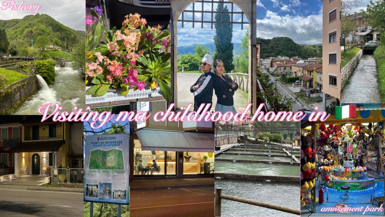 Visiting my childhood home in Italy|amusement park, fishery