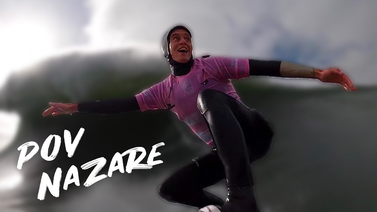 POV NAZARE 🌊 Justine Dupont 🏄🏼&zwj;♀️ Big Waves Surfing  2020
