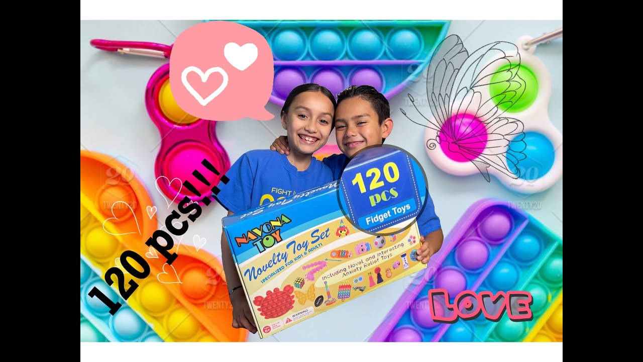 BEST fidget toy pack !!!!!!! THE  NAVONA 120pcs From AMAZON !!!