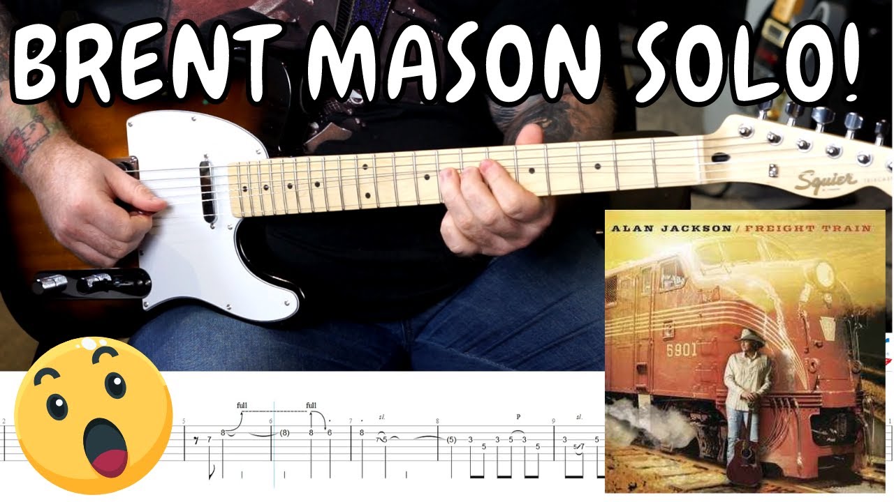 Brent Mason Solo - Freight Train - Alan Jackson - 3 Speed Animated TAB