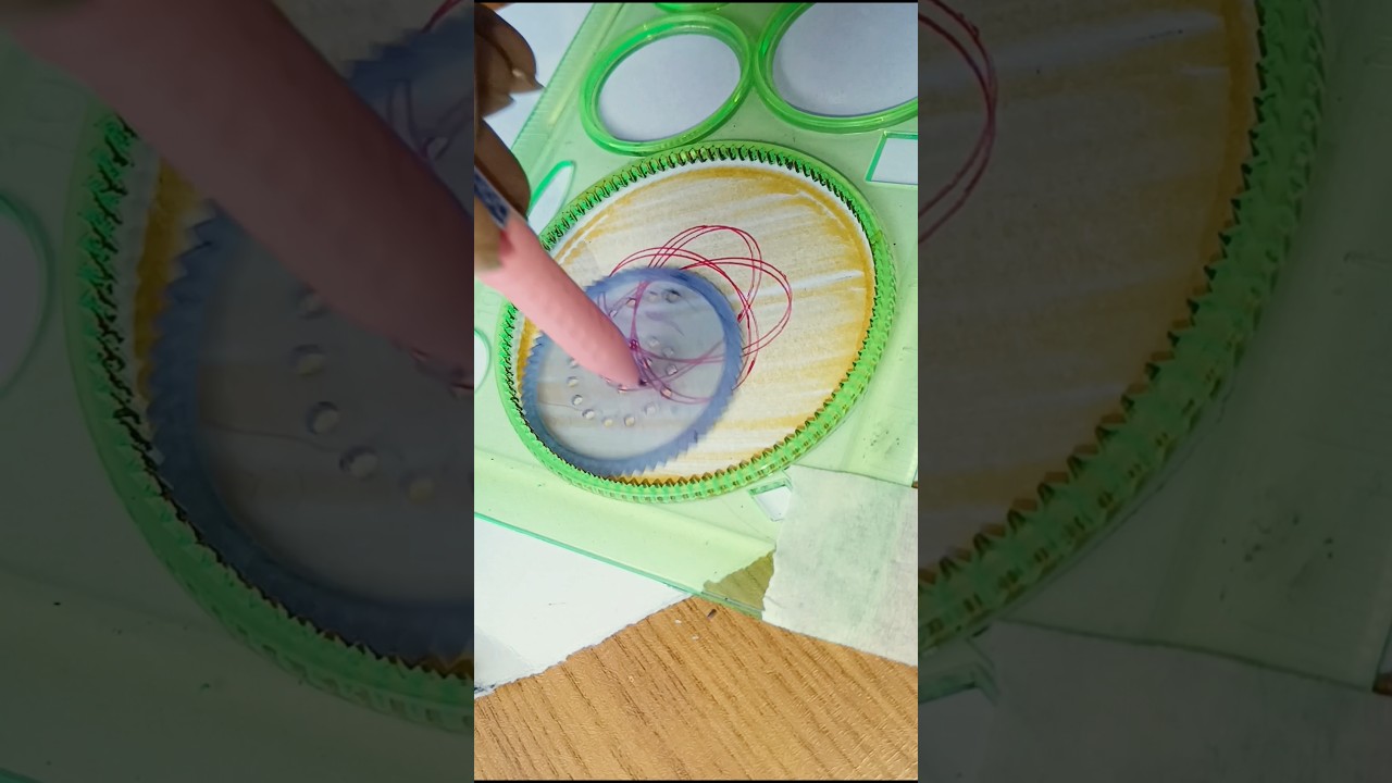 Most satisfying spirograph art you'll see today 🌀✨ #ASMR #Shorts