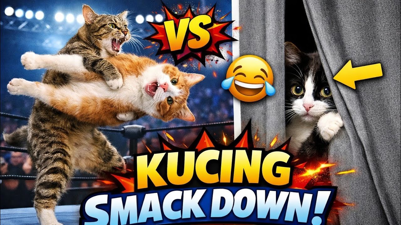 Aksi Kucing Paling Rusuh 😹 #funniestvideo #cat #wwe #catlovers #alphaklips 