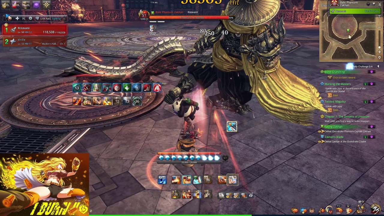 [Blade and Soul] Fire KFM Ebondrake Citadel (hardmode) solo