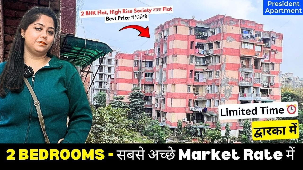 Best Market Rate, 2 BHK Flat for Sale - Dwarka Sec 10, Delhi (President Apartment)