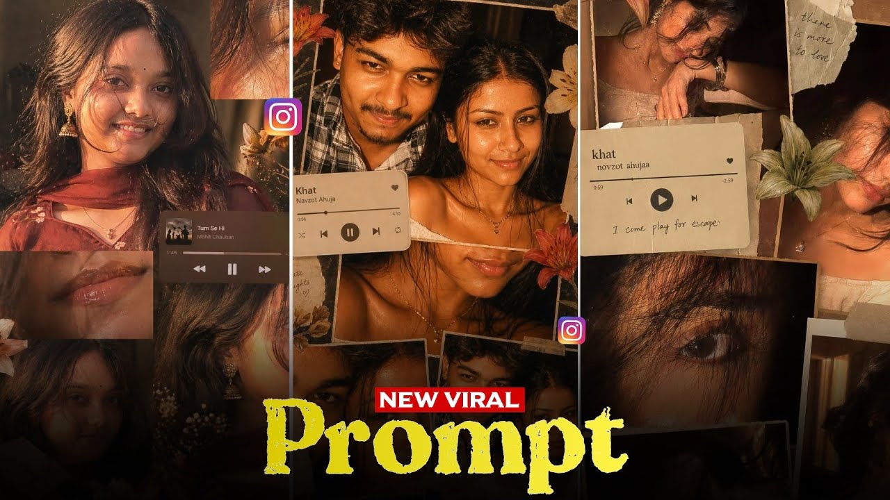 Instagram Trending Collage Ai Photo Editing | Chatgpt Photo Editing Prompt Boys Girls Tutorial