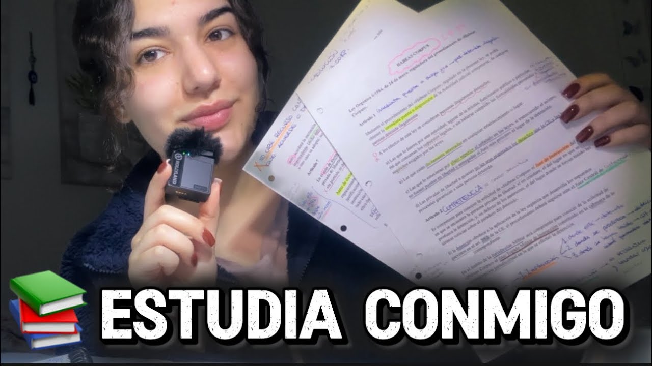 ASMR ESTUDIA CONMIGO LEYES 📚